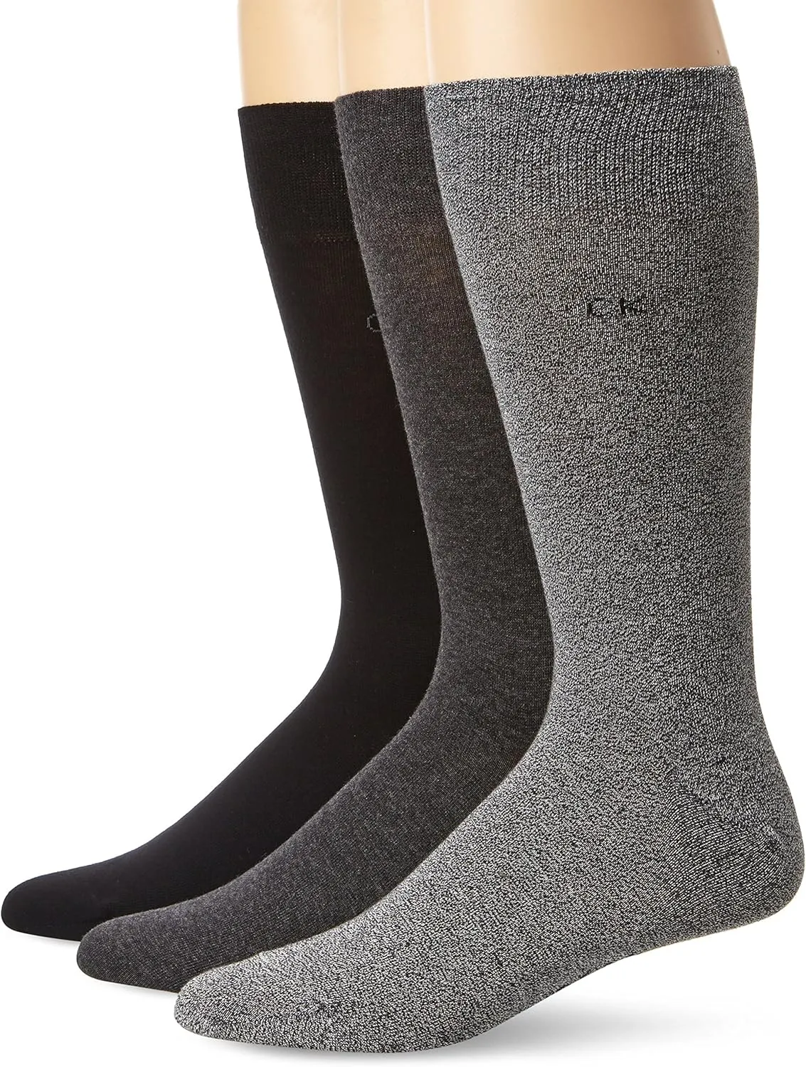 Calvin Klein Men's Dress Crew Socks - 3 Pack Soft Athletic Performance Crew Socks for Men - Casual Long Mens Sport socks