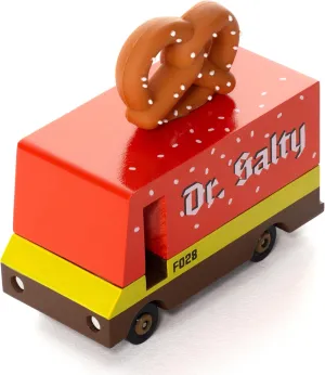 CANDYCAR® Wooden Food Truck Collection - Pretzel Van, Premium Handcrafted Beech Wood Toy Car