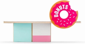 CANDYCAR® Wooden Diecast Collection - Donut Shack, Premium Handcrafted Beech Wood Toy