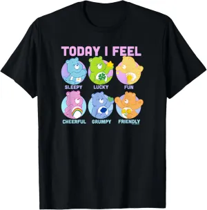Care Bears Vintage Neon Today I Feel Emotions Box Ups T-Shirt