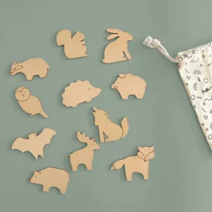 Children's Magnetic Game - Forest Animals - Can be used on all magnetic media - Children's Game 3 Years - 11 Magnets