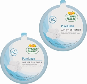 Citrus Magic Solid Air Freshener Pure Linen, Pack of 2, 8-Ounces Each