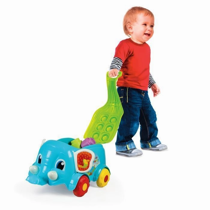 Clementoni Pull Along Elephant - Soft Clemmy Baby Elephant
