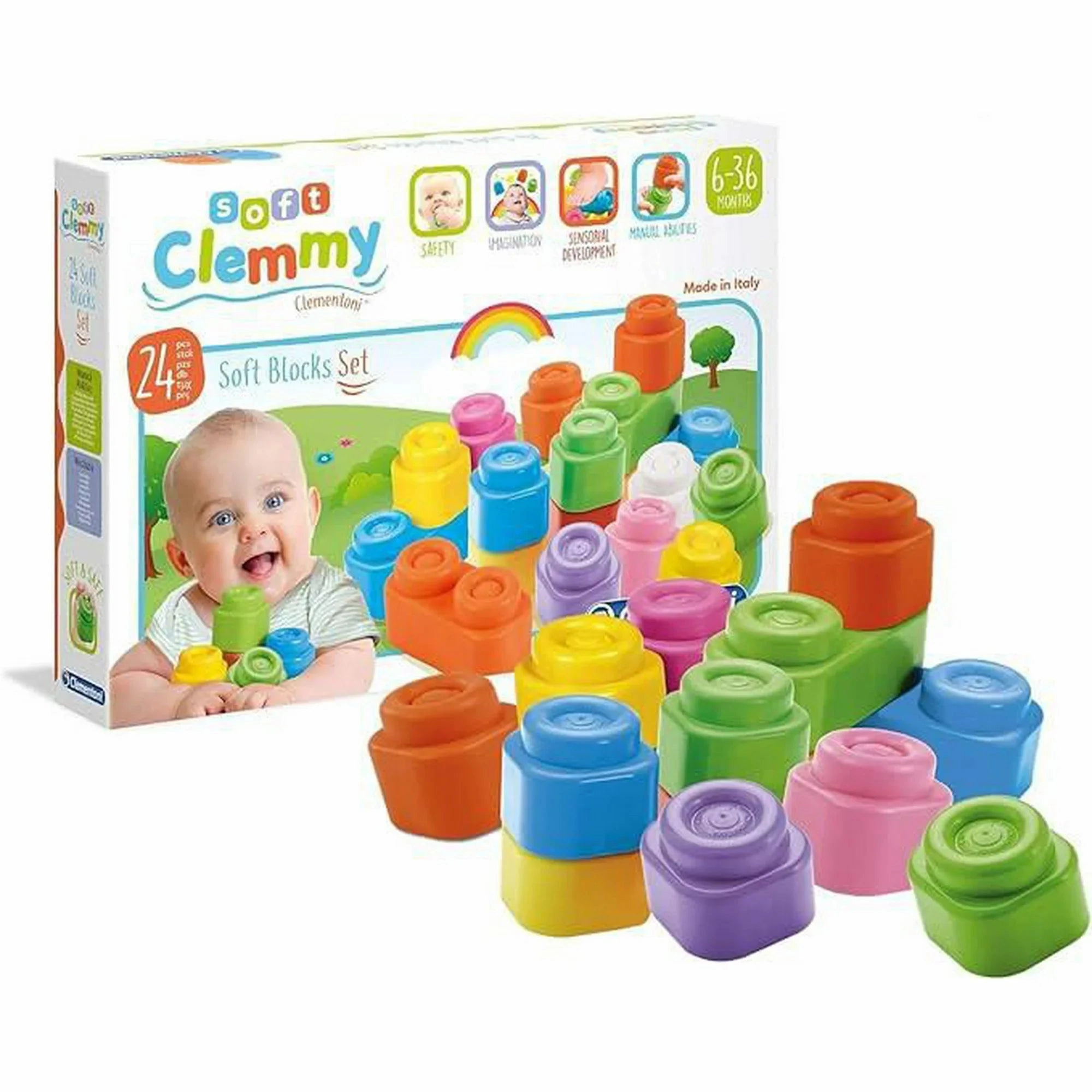 Clemontoni Soft Clemmy Blocks Set - 24 PC