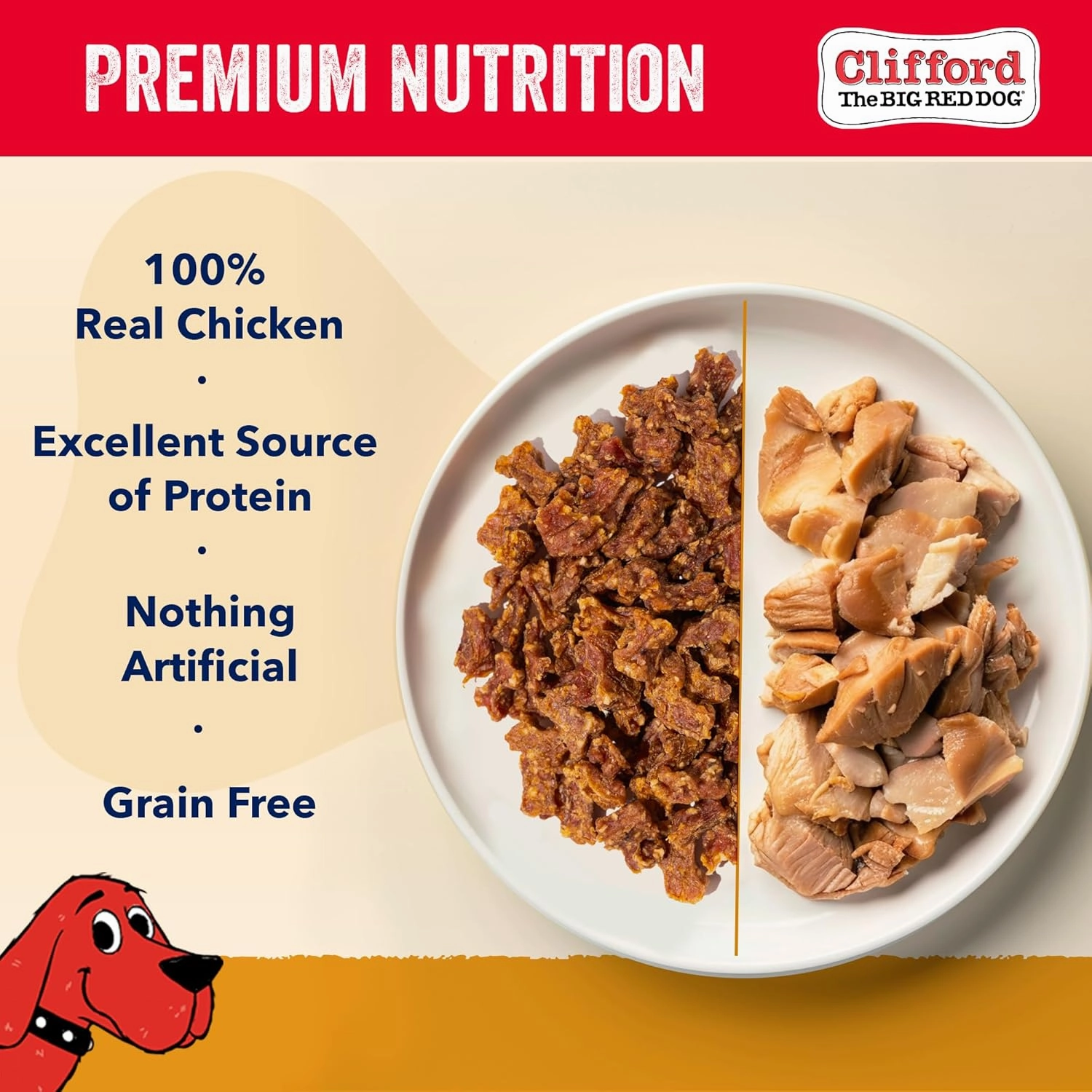Clifford® Chicken Training Treats for Dogs | Soft Dog Treats Healthy for All Breed Sizes | Puppy Training Treats, Grain Free, High Protein, Rawhide Free Dog Chews - Just Two Ingredients (20oz)