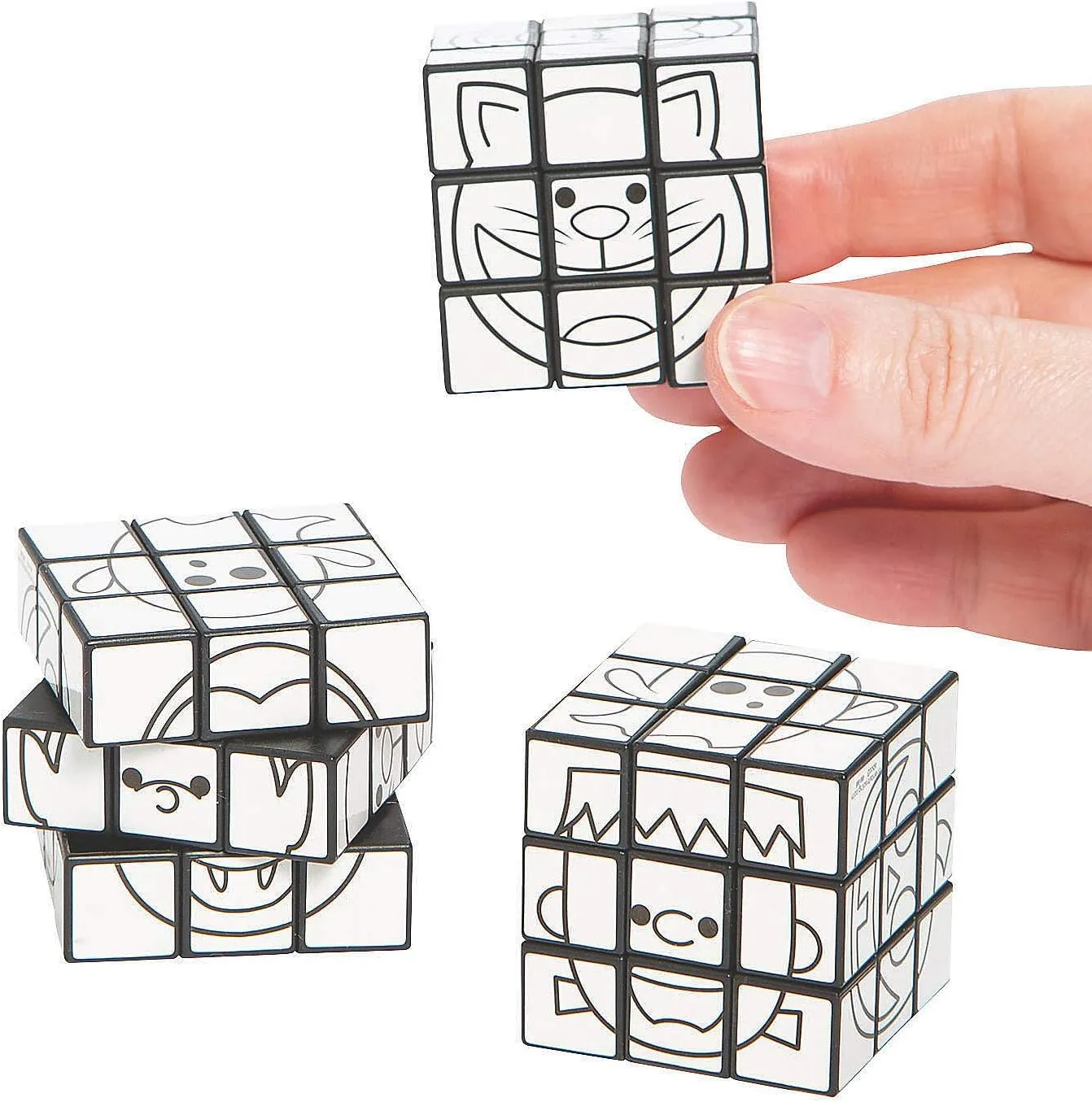 Color Your Own Mini Halloween Magic Cubes - Crafts for Kids and Fun Home Activities