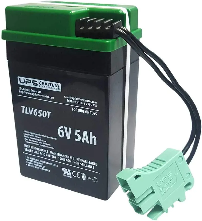Compatible with Peg Perego John Deere Mini Power Loader 6 Volt Ride-On Battery by UPSBatteryCenter