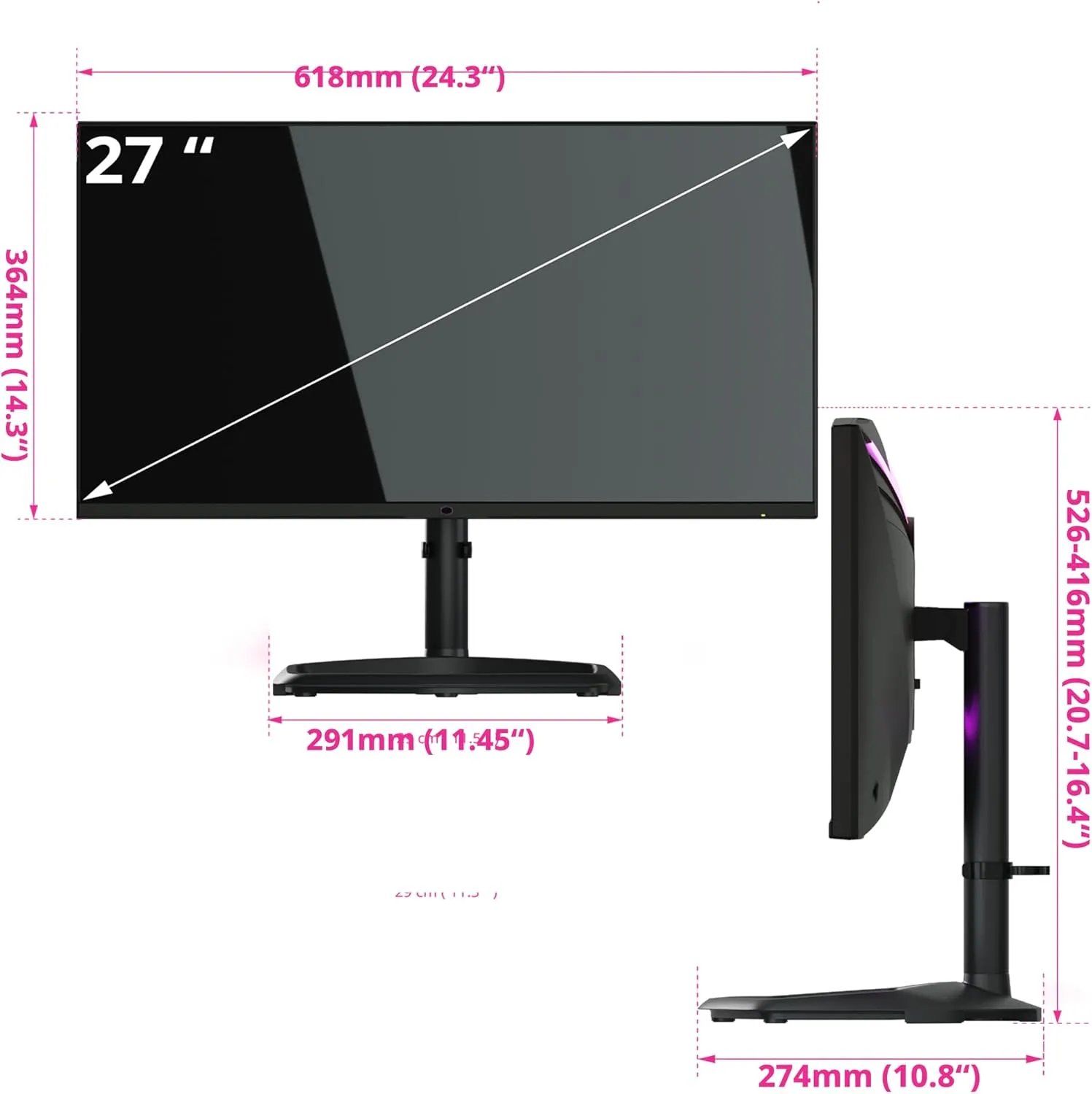 Cooler Master Tempest GP27U 27" 4K UHD 3840 x 2160 Quantum Dot MiniLED Gaming Monitor, HDR1000 Ready, FreeSync/G-Sync, 160Hz, 1ms Response, 98% DCI-P3, VESA Mounting Tilt & Swivel Adjustment,Black