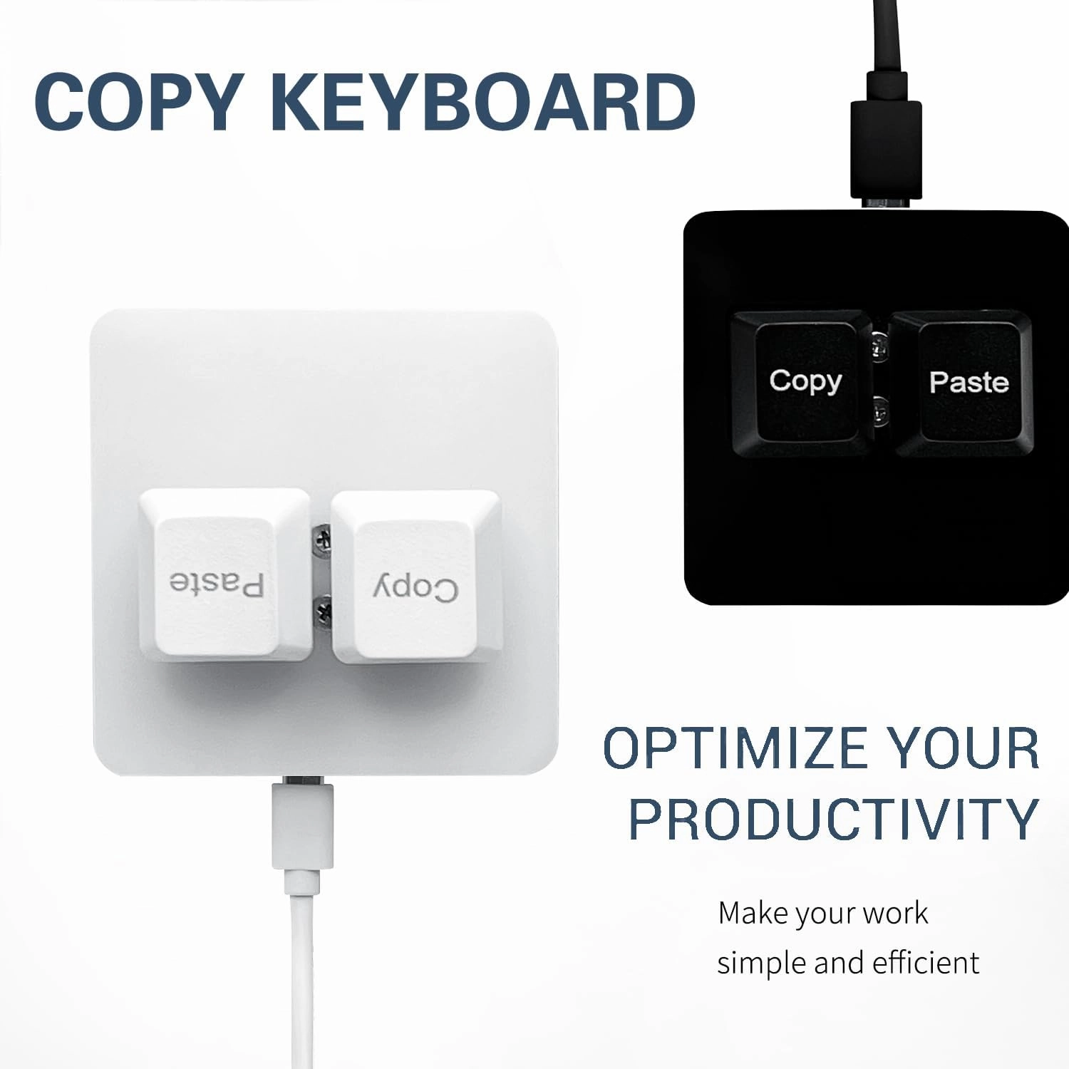 Copy and Paste 2-Key Keyboard SAYO OSU Keypad Hotswap One Handed Mechanical Gaming Keyboard Cherry Switch RGB Backlit Mini USB Keypad for macros or Rhythm Games