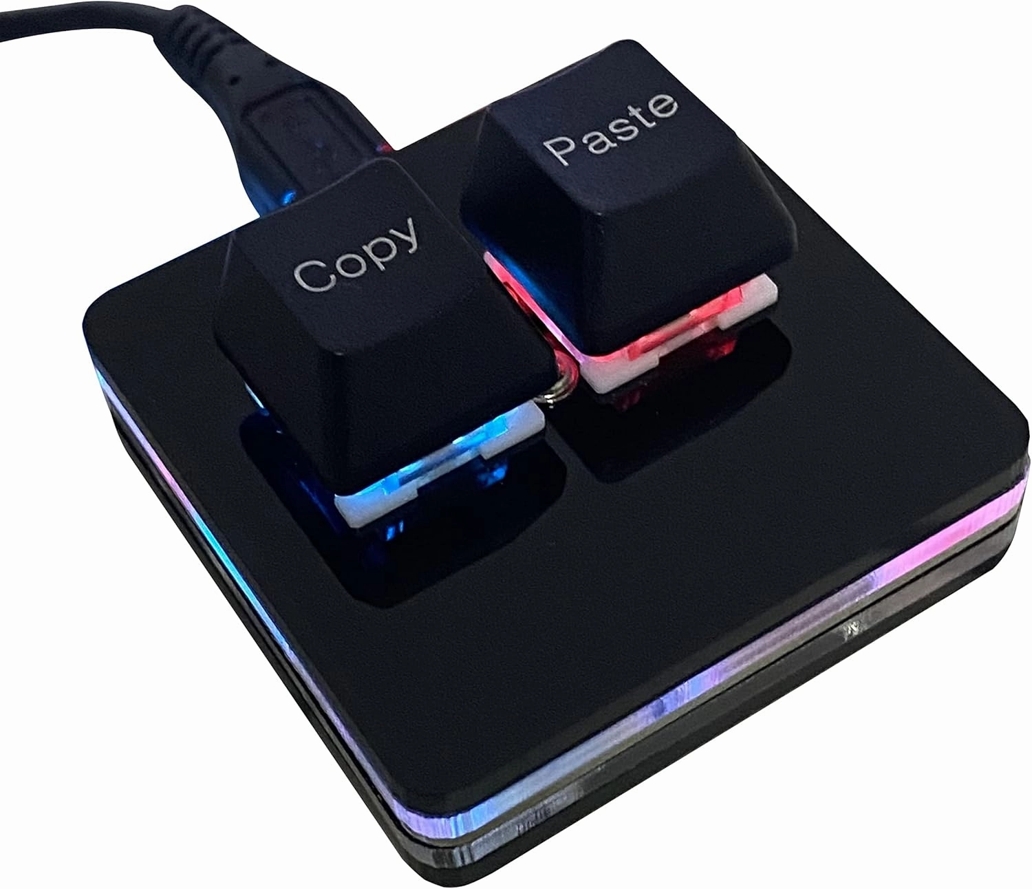Copy and Paste 2-Key Keyboard SAYO OSU Keypad Hotswap One Handed Mechanical Gaming Keyboard Cherry Switch RGB Backlit Mini USB Keypad for macros or Rhythm Games