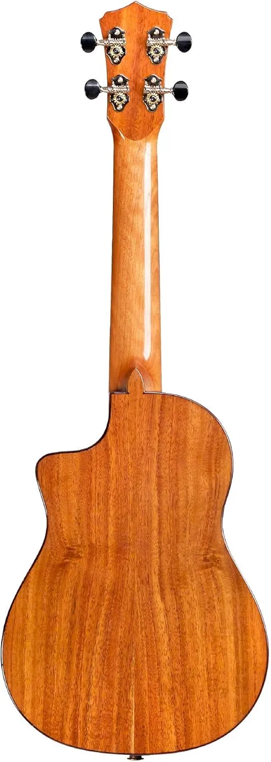 Cordoba 35T-CE, All Solid Acacia, Acoustic-Electric Tenor Cutaway Ukulele with Polyfoam Case