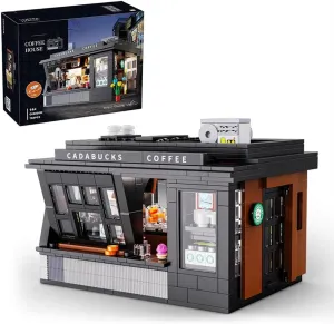 Corner Coffee Shop Modular Buildings,City House Sets,Assembly Square Street View Architecture Sets Bricks,Bricks 66005 Building Block Toys Present for Adults(768 Pcs)