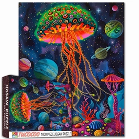 Cosmic Jellyfish Jigsaw Puzzle