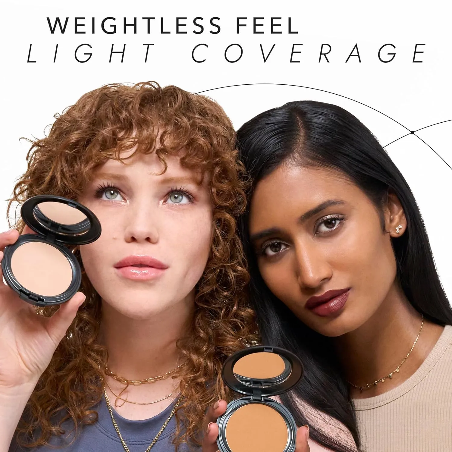 COVER FX Pressed Mineral Foundation - Shade D1 - Weightless Powder Foundation - Buildable Light to Full Coverage - Matte Finish - All Skin Types