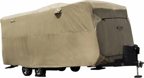 Covercraft ADCO by Covercraft 74840 Storage Lot Cover for Travel Trailer RV, Fits 18'1"-20', Tan