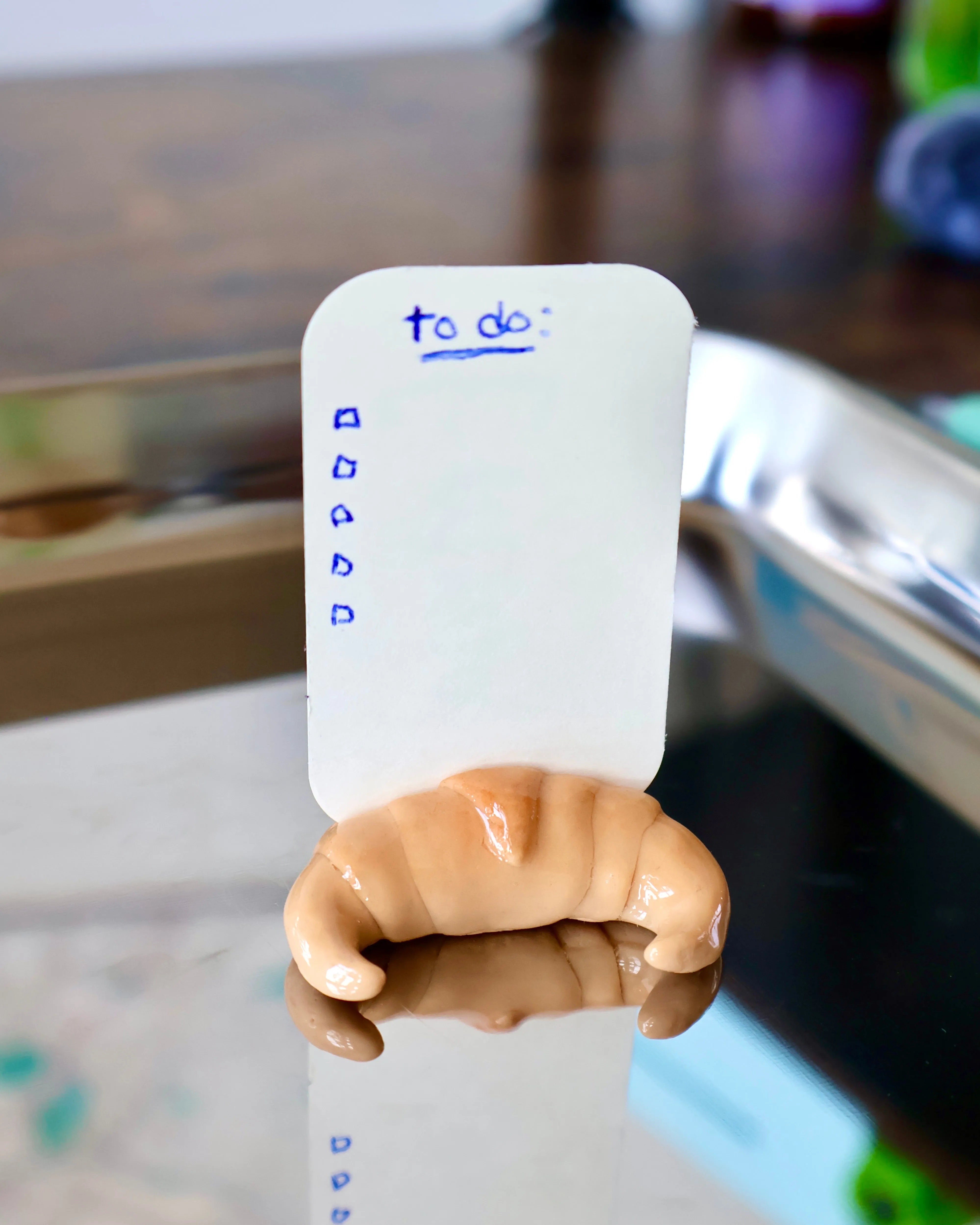 Croissant Photo Holder / Place Card