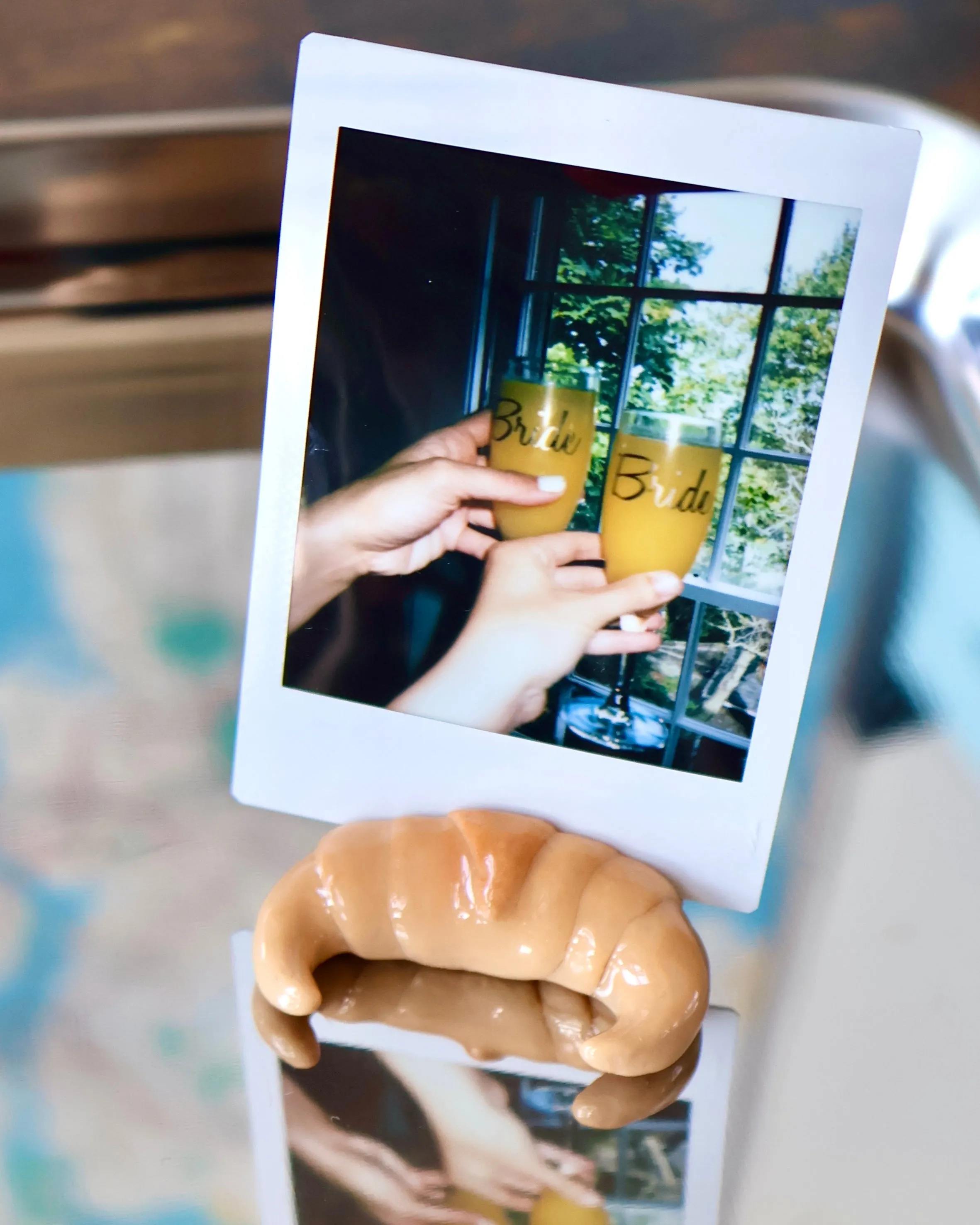 Croissant Photo Holder / Place Card