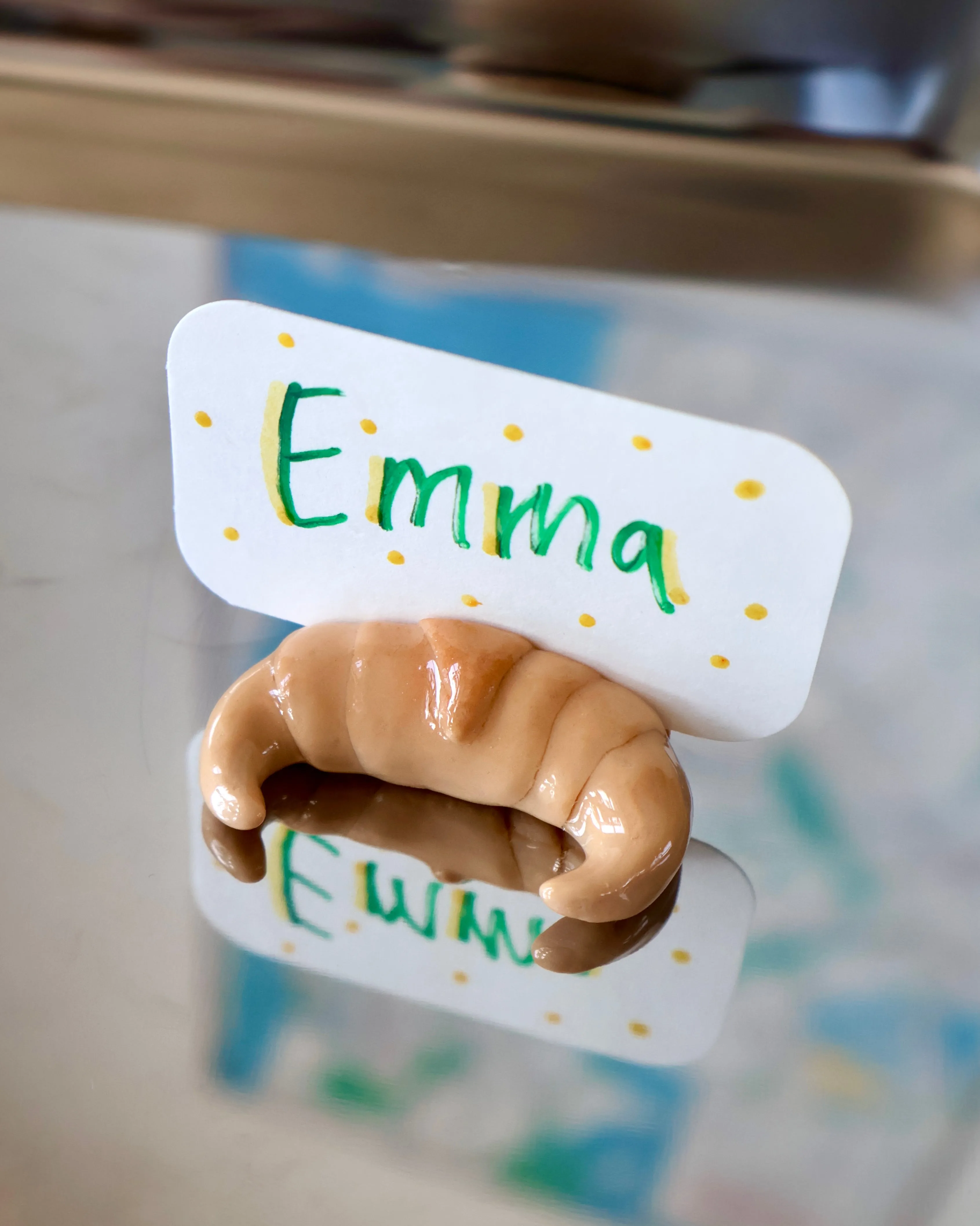 Croissant Photo Holder / Place Card