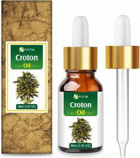 Croton Oil (Codiaeum Variegatum) Essential Oil 100% Pure & Natural Undiluted Unrefined Uncut Organic Standard Oil Therapeutic Grade Oil Aromatherapy Bulk Oil 30ml/1.01fl oz