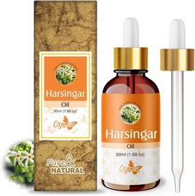 CRYSALIS Harshringar (Nyctanthes Arbor-Tristis) | 100% Pure & Natural Undiluted Carrier Oil | Cold Pressed Oil for Glowing Skin, Healthy Hair, and Nourished Face -50Ml/1.69 Fl Oz