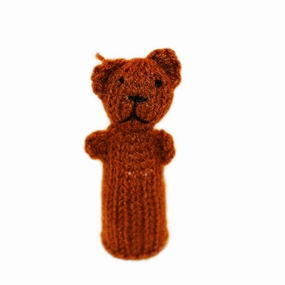 Cuddly Brown Bear Finger Puppet