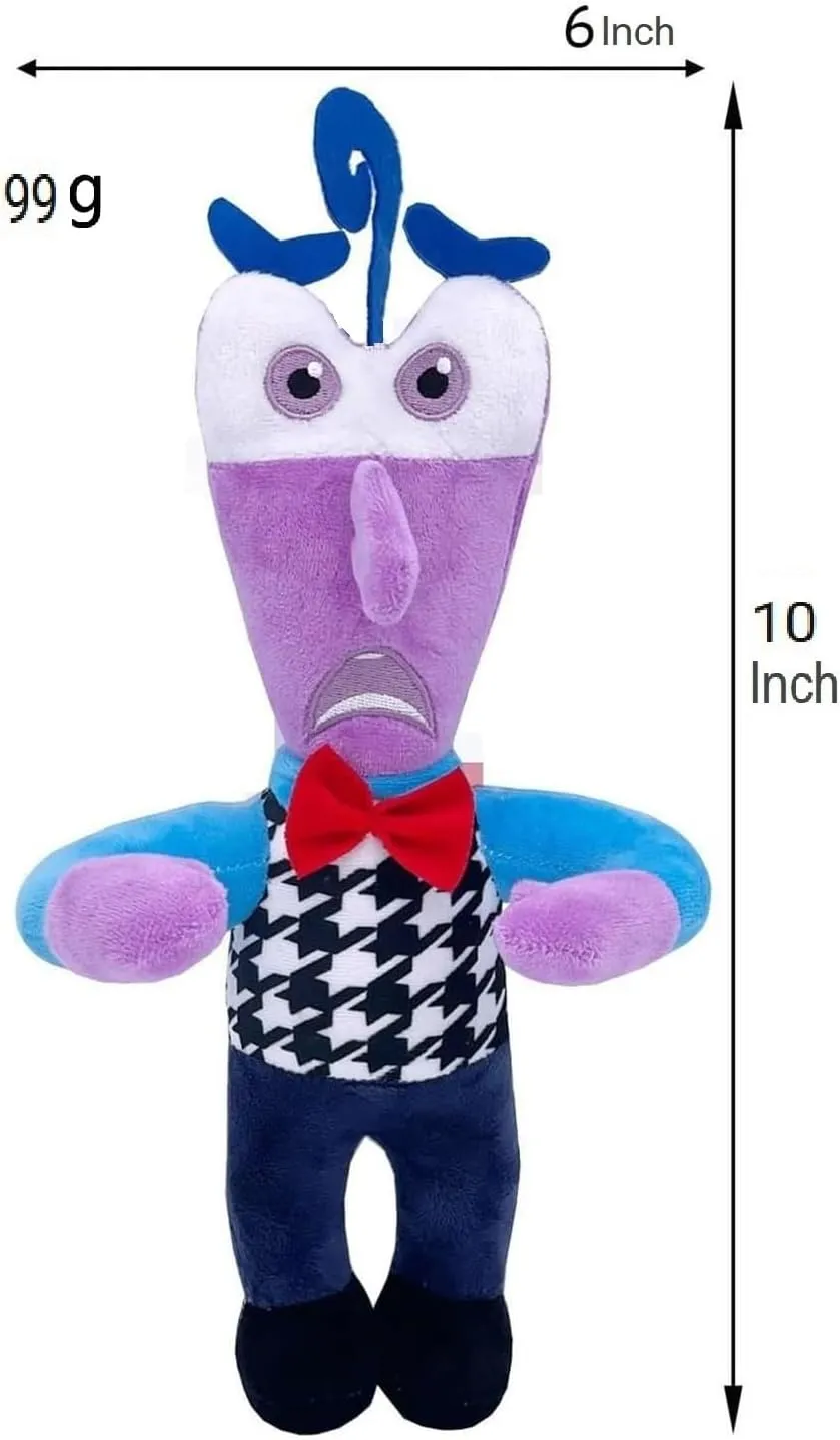 Cute Inside Out 2 Plush Toys Collection, 9"-11" Inches Soft Cuddly Stuffed Toys for Kids Preferred Gifts for Birthday Parties and Special Occasions (Fear)