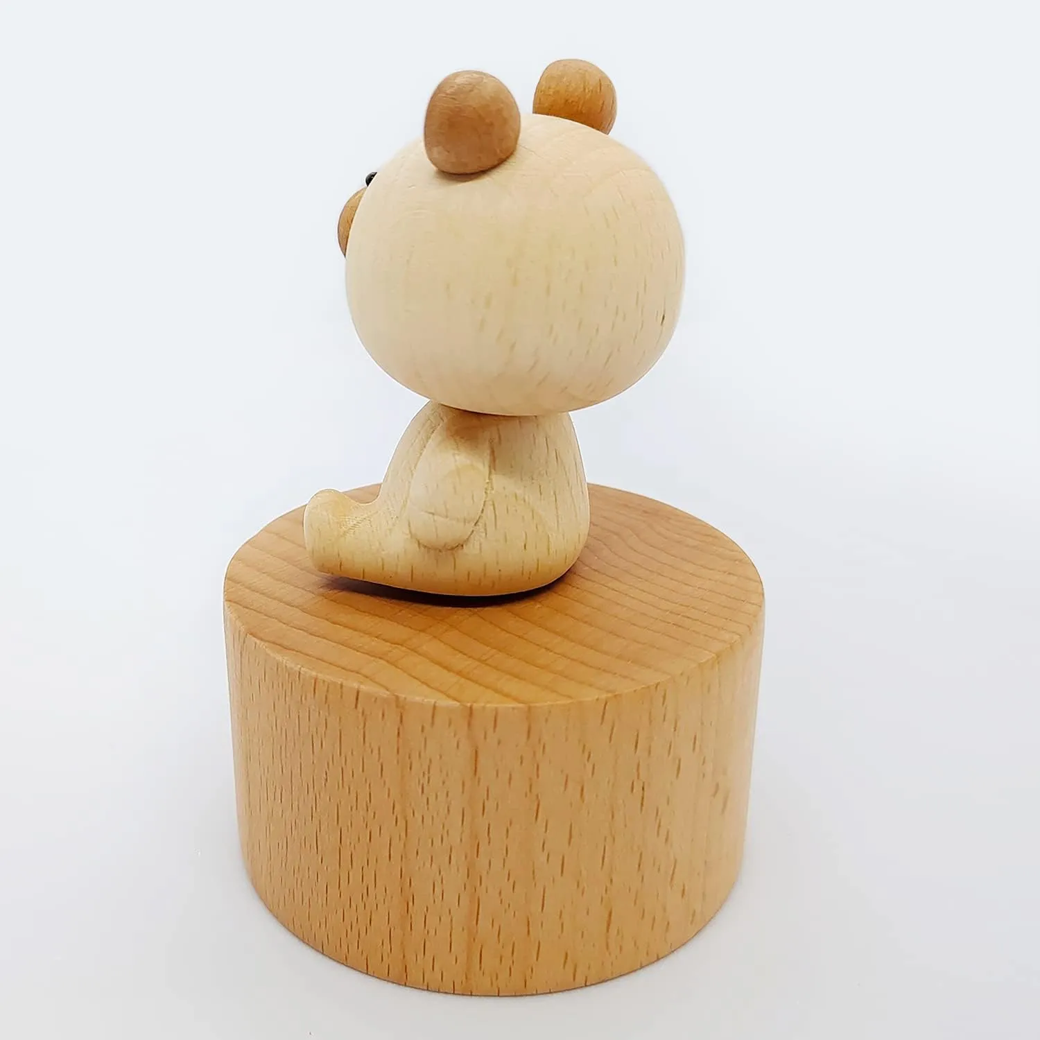 Cute Little Bear Mini Music Box, Little Animals Wooden Mechanical Music Box, The Music Box Gift That Sings Castle in The Sky, Best Gift for Boy Girl Friends Singing Music Gift Box