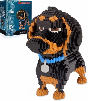 Dachshund 3D Puzzle Micro Building Blocks,2100pcs Dog DIY Mini Diamond Blocks Bricks Toy Animals for Boys Age 8-12 9 10 11 12 13 14 15 16 Teens Adults