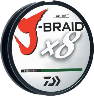 Daiwa J-Braid 300M 8-Strand Woven Round Braid Line