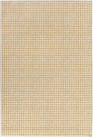 Dash & Albert Hartley Natural Machine Washable Rug, 4 X 6 Feet, Natural Plaid Pattern