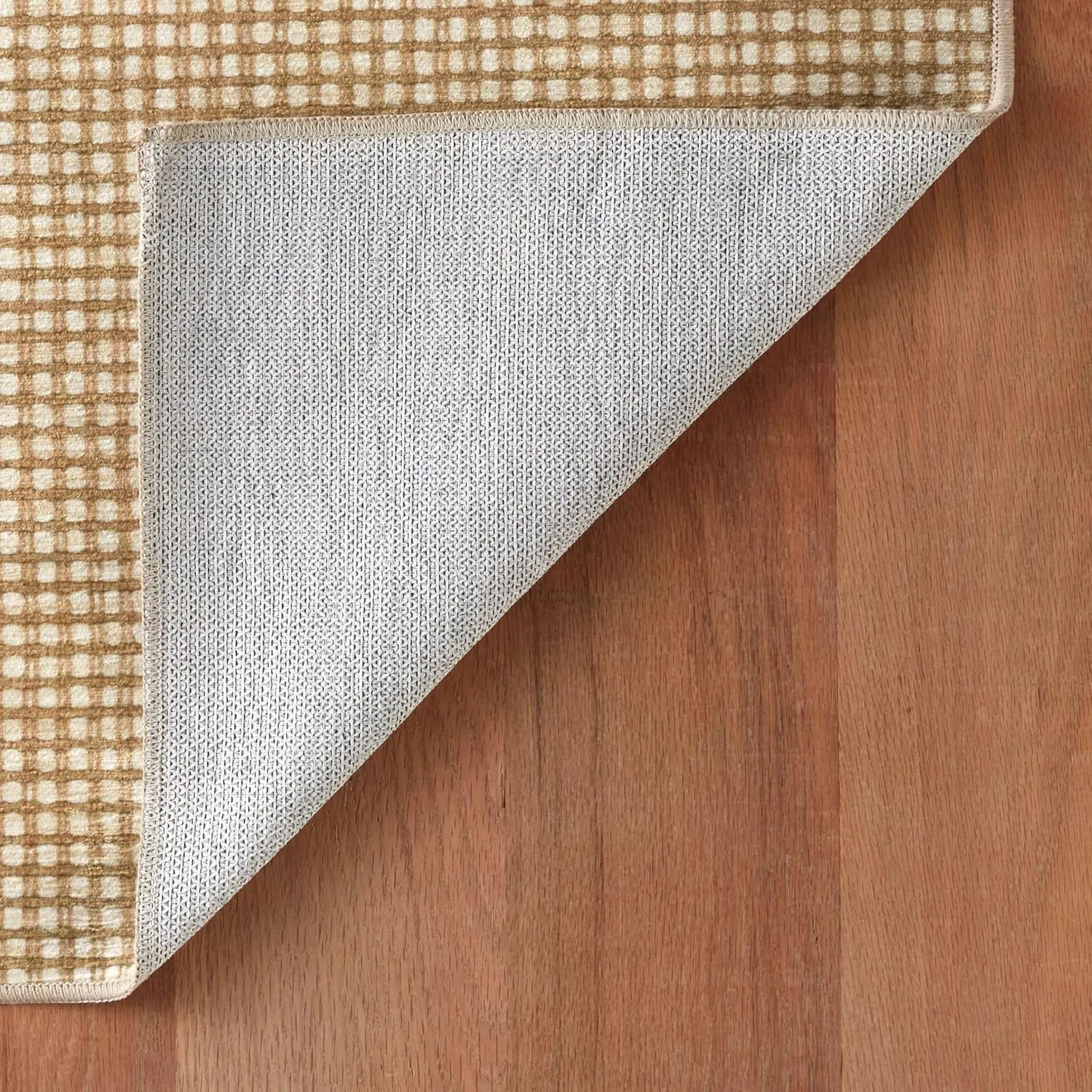 Dash & Albert Hartley Natural Machine Washable Rug, Runner-2.5 X 8 Feet, Natural Plaid Pattern