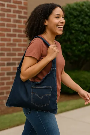 Denim shoulder Bag