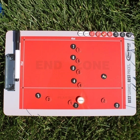 Disc Store Ultimate Magnetic Coaching Board - Multipurpose Magnetic Board, Double Sided Magnet Board w/Dry Erase Magnetic Pen, Dry Erase Magnets Clip Boards, Includes 25 Magnetic Player Markers