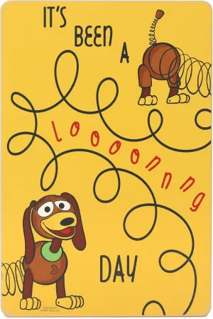 Disney Pixar Toy Story 4 Slinky Dog Picture - It's Been a Long Day - Funny Toy Story Wall Decor for Kids' Bedroom or Play Room