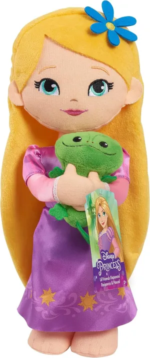 Disney Princess Lil' Friends Rapunzel & Pascal 14-inch Plushie Doll and Accessories, Kids Toys for Ages 3 Up by Just Play