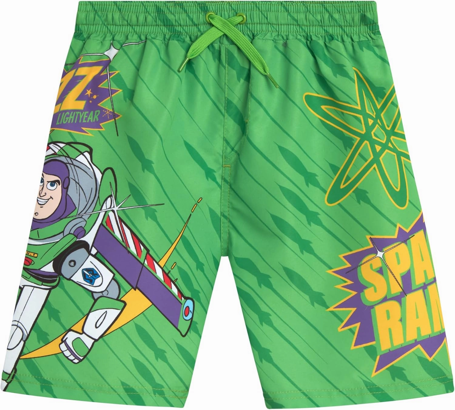 Disney Boys Swim Trunks - Cars Lightning McQueen Mickey Mouse Toy Story Buzz Lightyear Toddler Boy Swim Shorts (Sizes: 2T-7)