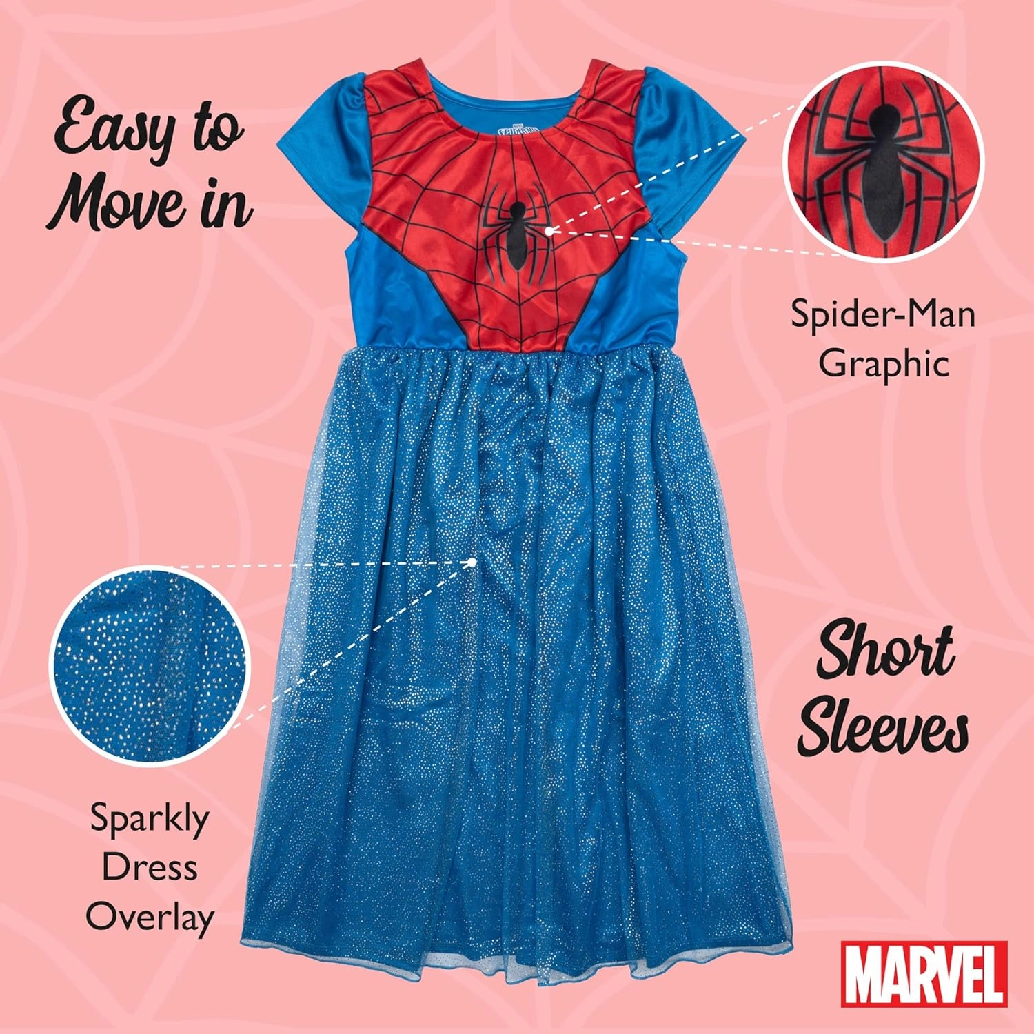 Disney Girls' Fantasy Gown Nightgown