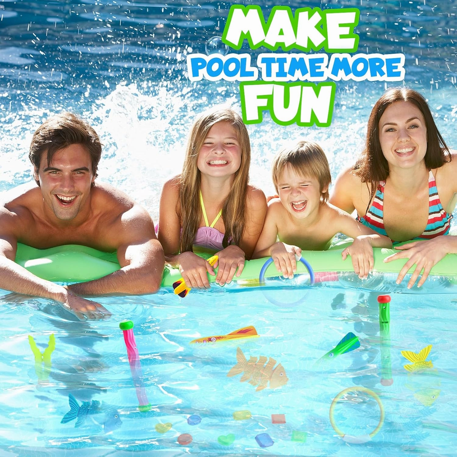 Dive Rings Pool Toys Adults, 26 Pcs Diving Pool Toy for Kids Ages 4-8, Shark Torpedo Dive Set, Octopus Toddler Water Fun Toys, Summer Essentials Underwater Swimming Throwing Gifts for Boys & Girls