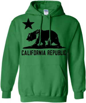 Dolphin Shirt Co California Flag Black Oversized Silhouette Asst Colors Hoodie