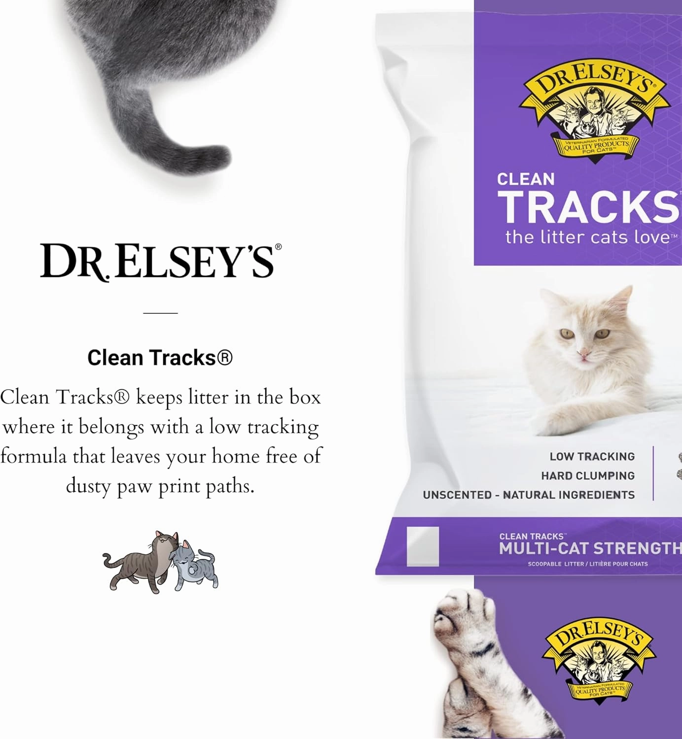 Dr. Elsey's® Clean Tracks Clumping Clay Cat Litter 40 lb. Bag