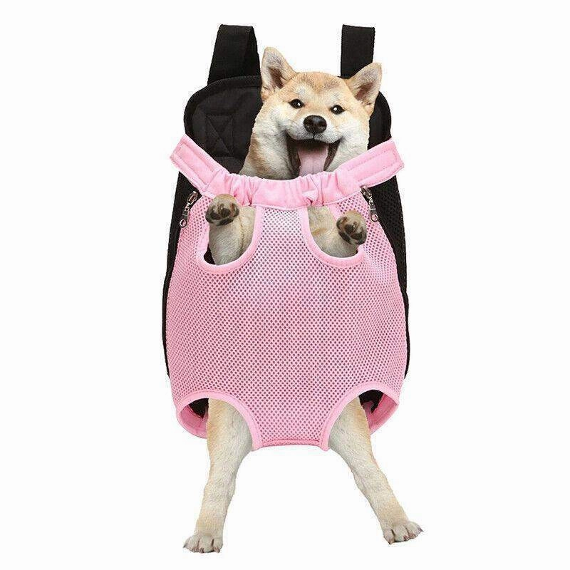 Durable Dog Front Carrier Backpack Adjustable & Breathable Pet Carrier