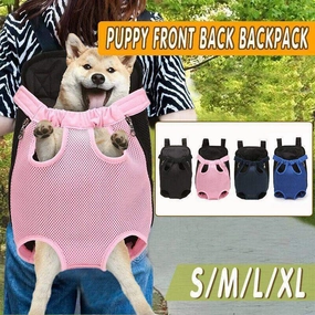 Durable Dog Front Carrier Backpack Adjustable & Breathable Pet Carrier