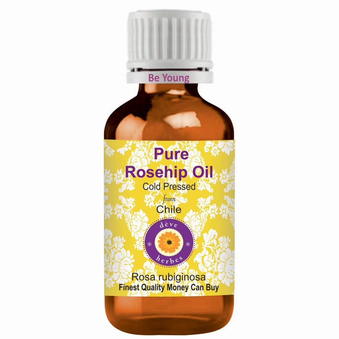 dève herbes Pure Rosehip Oil (Rosa rubiginosa) Cold Pressed 100ml (3.38oz)