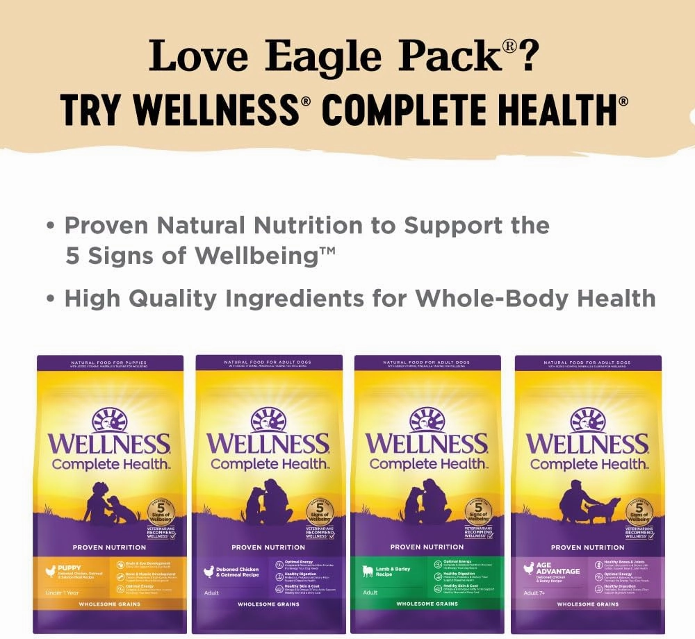 Eagle Pack Natural Dry Dog Food, Lamb & Rice, 30-Pound Bag