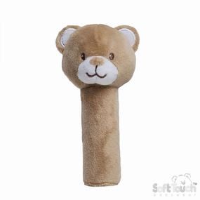Eco Brown Teddy Rattle