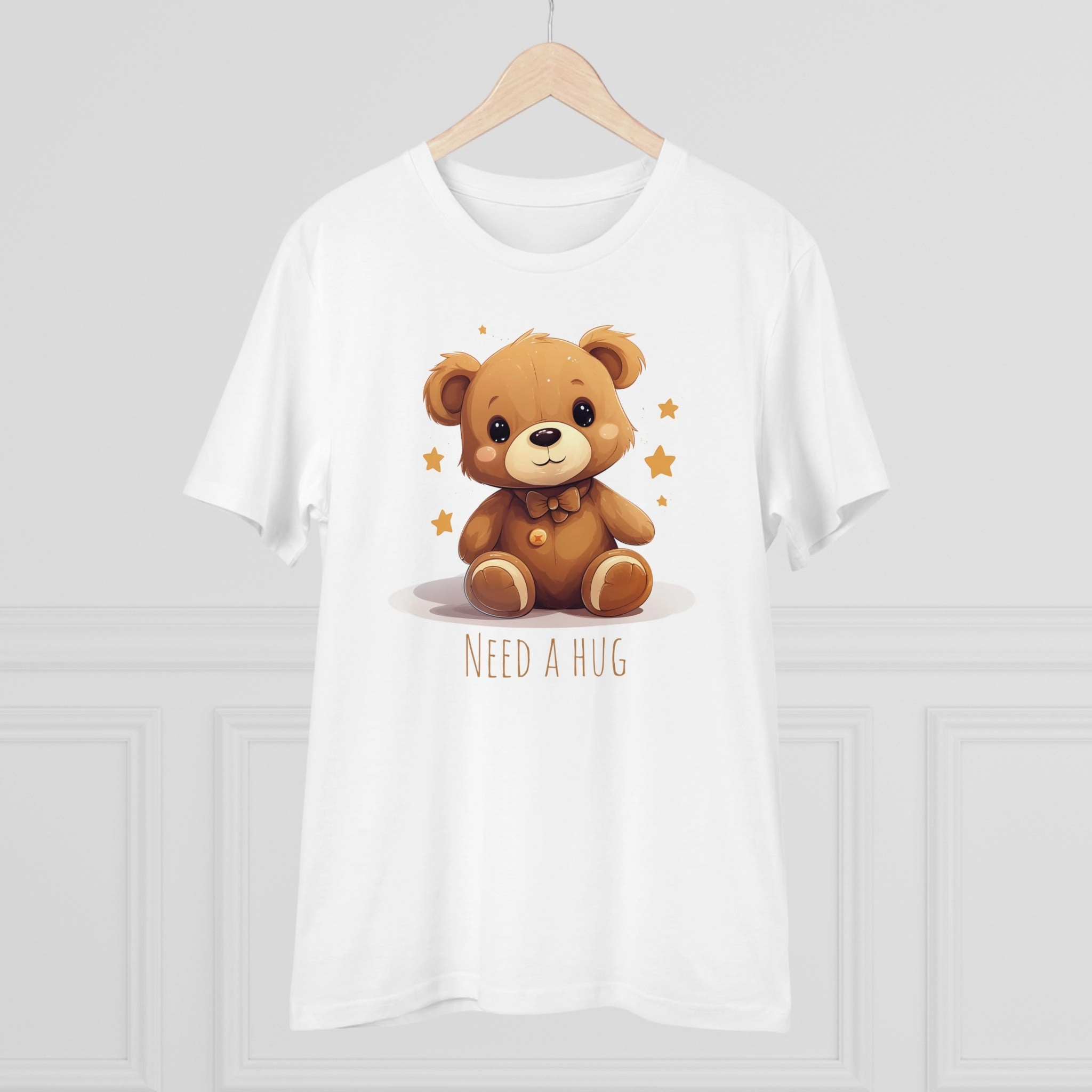 Eco-Friendly "Need a Hug" Teddy Bear Tee