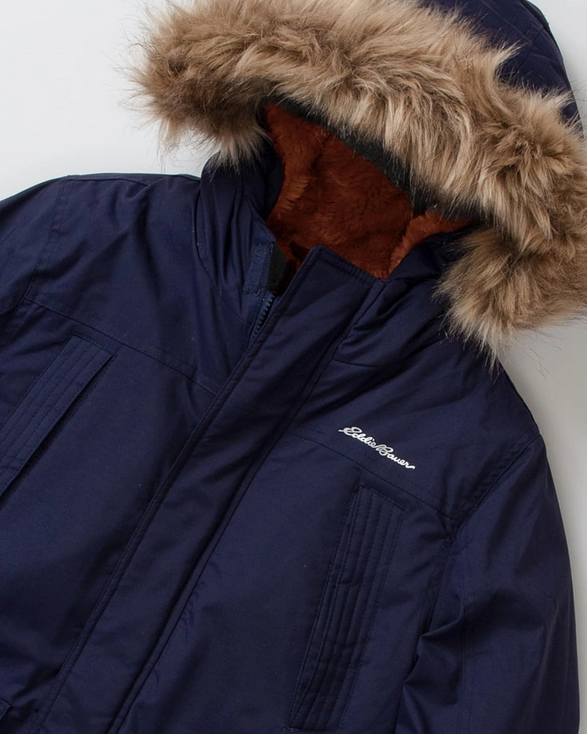 Eddie Bauer Boys' Winter Coat – Waterproof Heavyweight Down Parka Jacket with Faux Fur Hood (3-20)