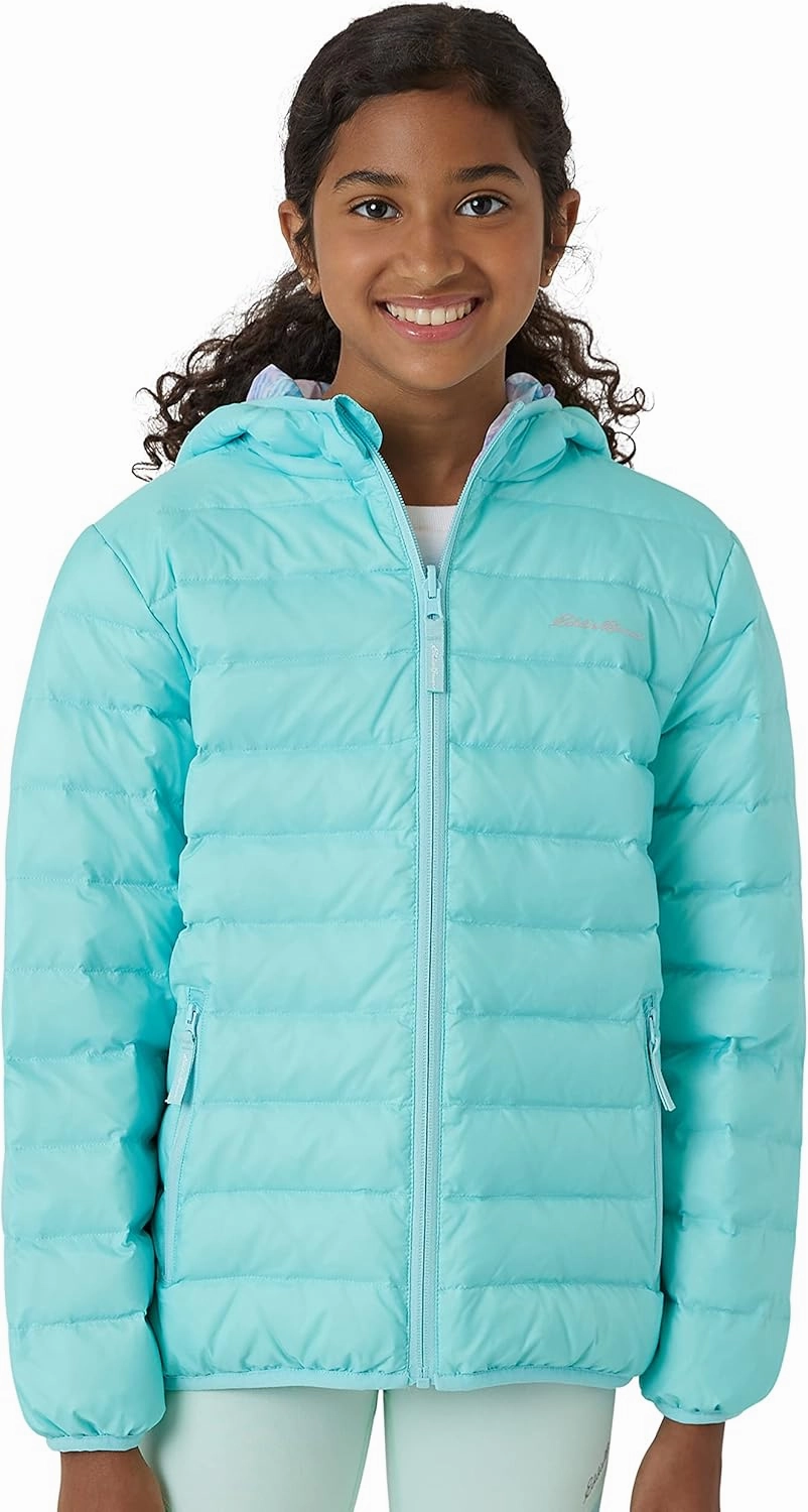 Eddie Bauer Girls' Jacket - CirrusLite Weather Resistant Down Coat for Girls - Insulated Quilted Bubble Puffer (3-20)