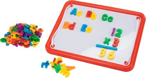 Educational Insights Magnetic AlphaBoard Kit, Includes 72 Magnetic Letters and 27 Math Symbols and Numbers, Ages 4 and up