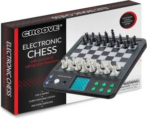Electronic Magnetic Chess and Checkers Set 10", 8-in-1 Board Games, Digital Staunton Chess Board Game Sets for Adults & Kids, Teenager Toys, Gifts for Boys and Girls Ages 7 8 9 10 11 12  Years Old